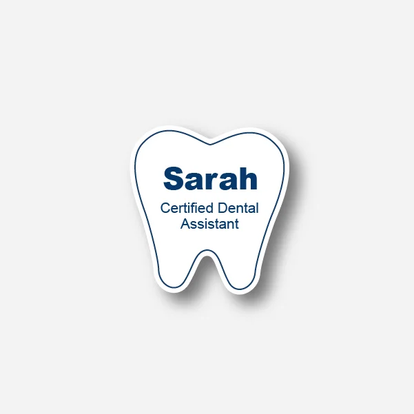 Tooth shape, white