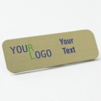 Metal name tag