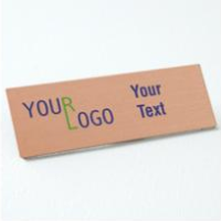 Metal name tag