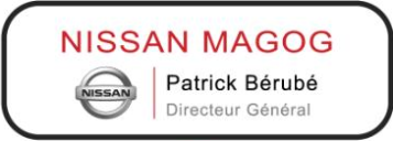 Magnetic custom name tag – Color metal printed – For car dealer 1