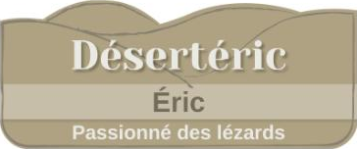 Magnetic custom name tag – engraved plastic – For breeder lizards 2