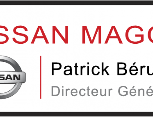 Magnetic custom name tag – Color metal printed – For car dealer 1
