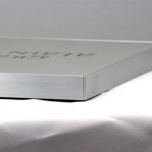 award plaque bloc metal printed - mirror finish frame