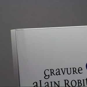 award plaque bloc metal printed - mirror finish frame